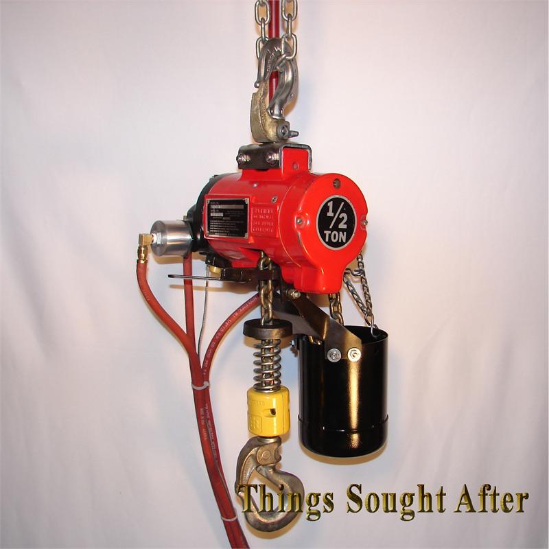 ARO 7756E 1/2 Ton Pneumatic Air Hoist w Pendent Control