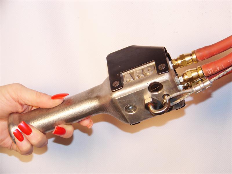 ARO 7756E 1/2 Ton Pneumatic Air Hoist w Pendent Control