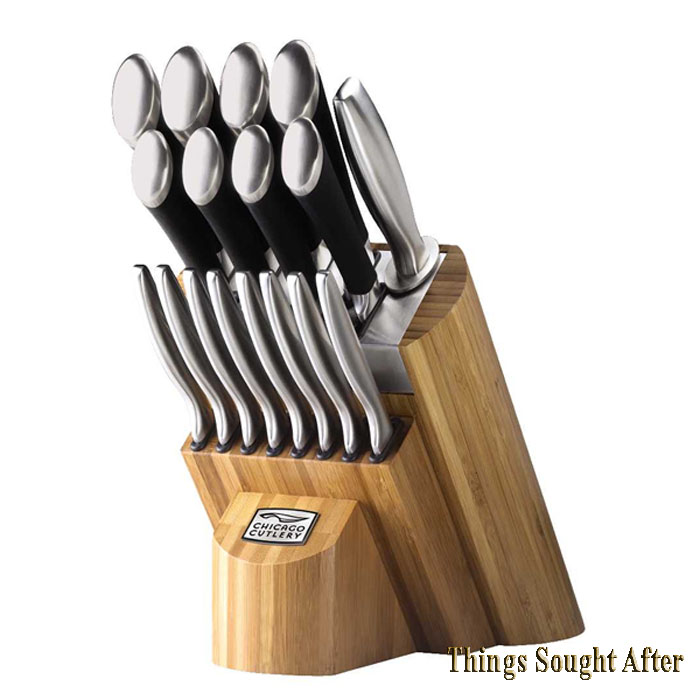 NEW Chicago Cutlery Fusion 18 Pc Knife Block Set eBay